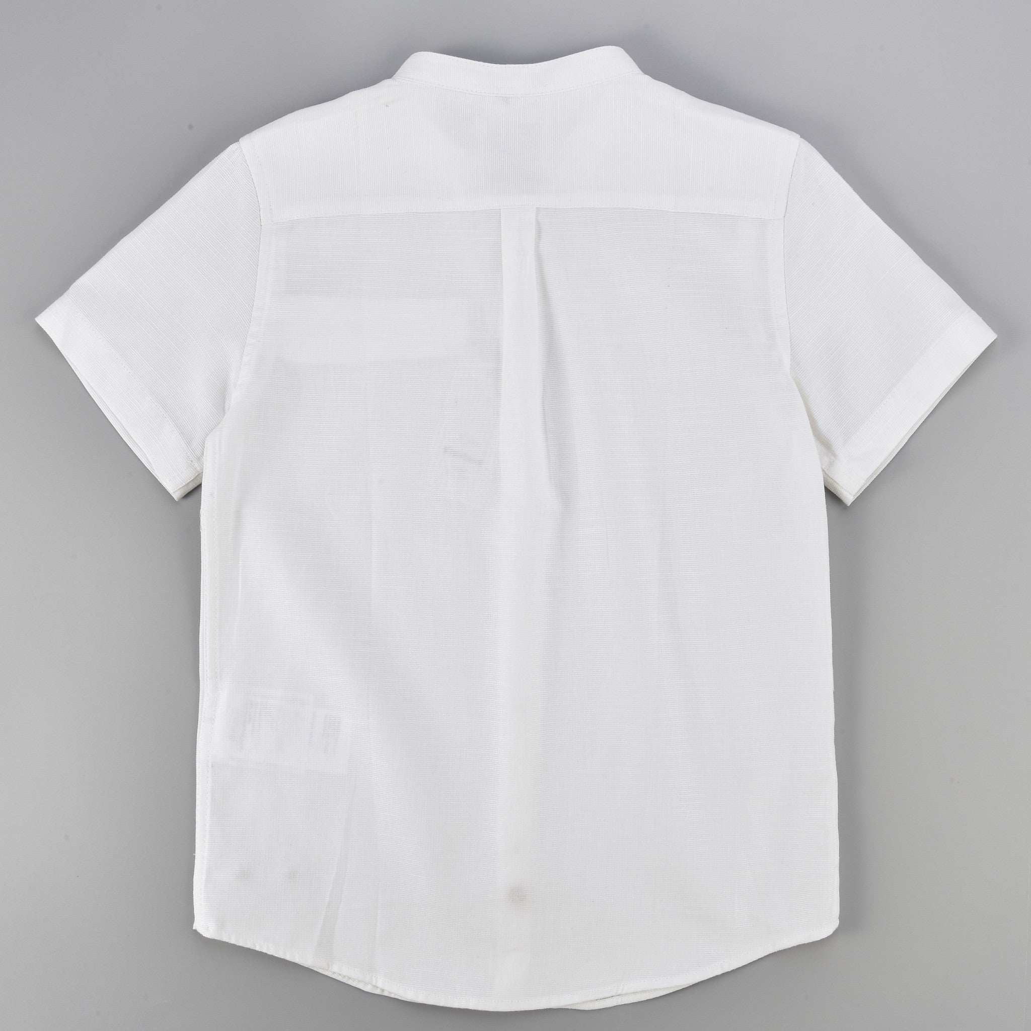 Mandarin Collar S.S Shirt - Image 4