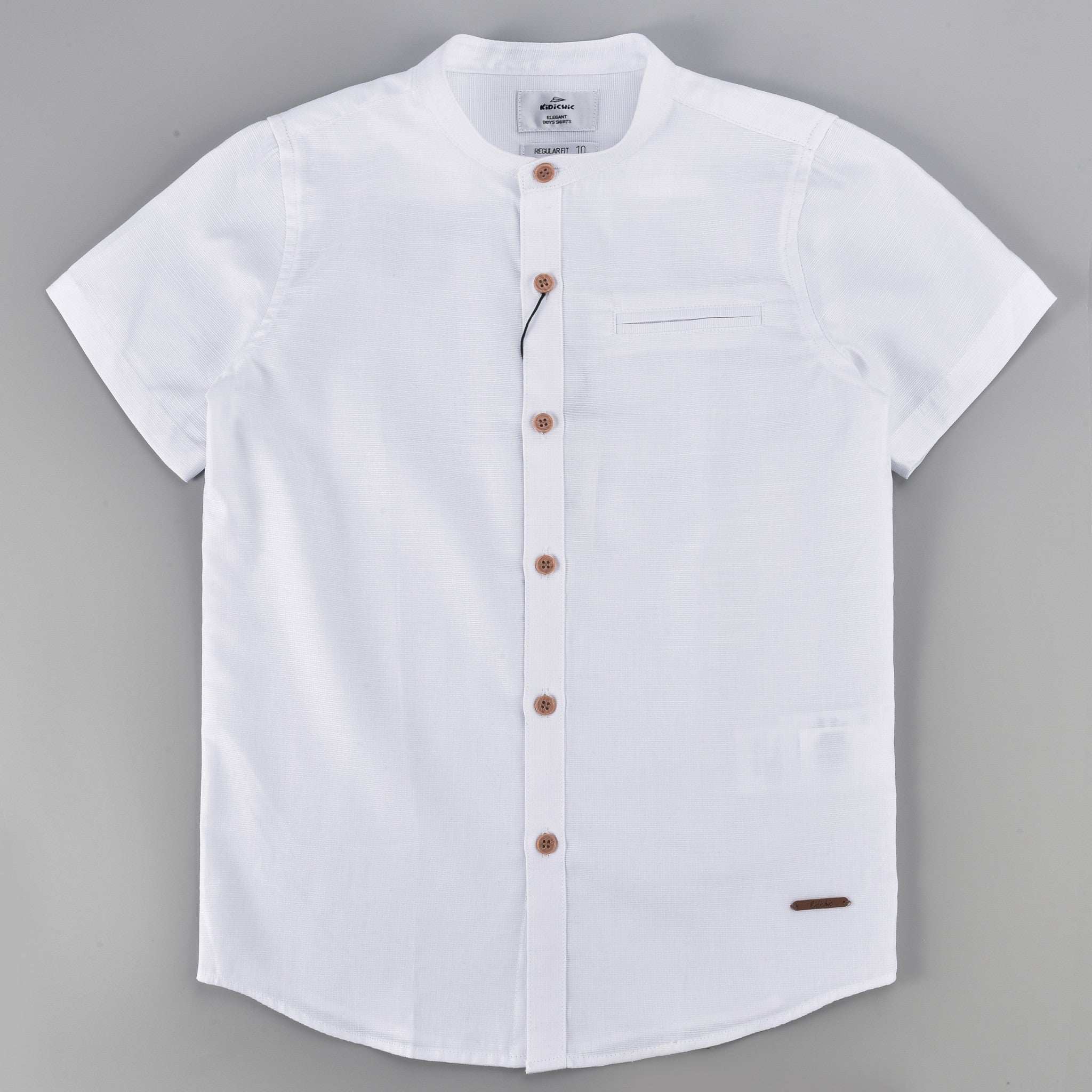 Mandarin Collar S.S Shirt - Image 5