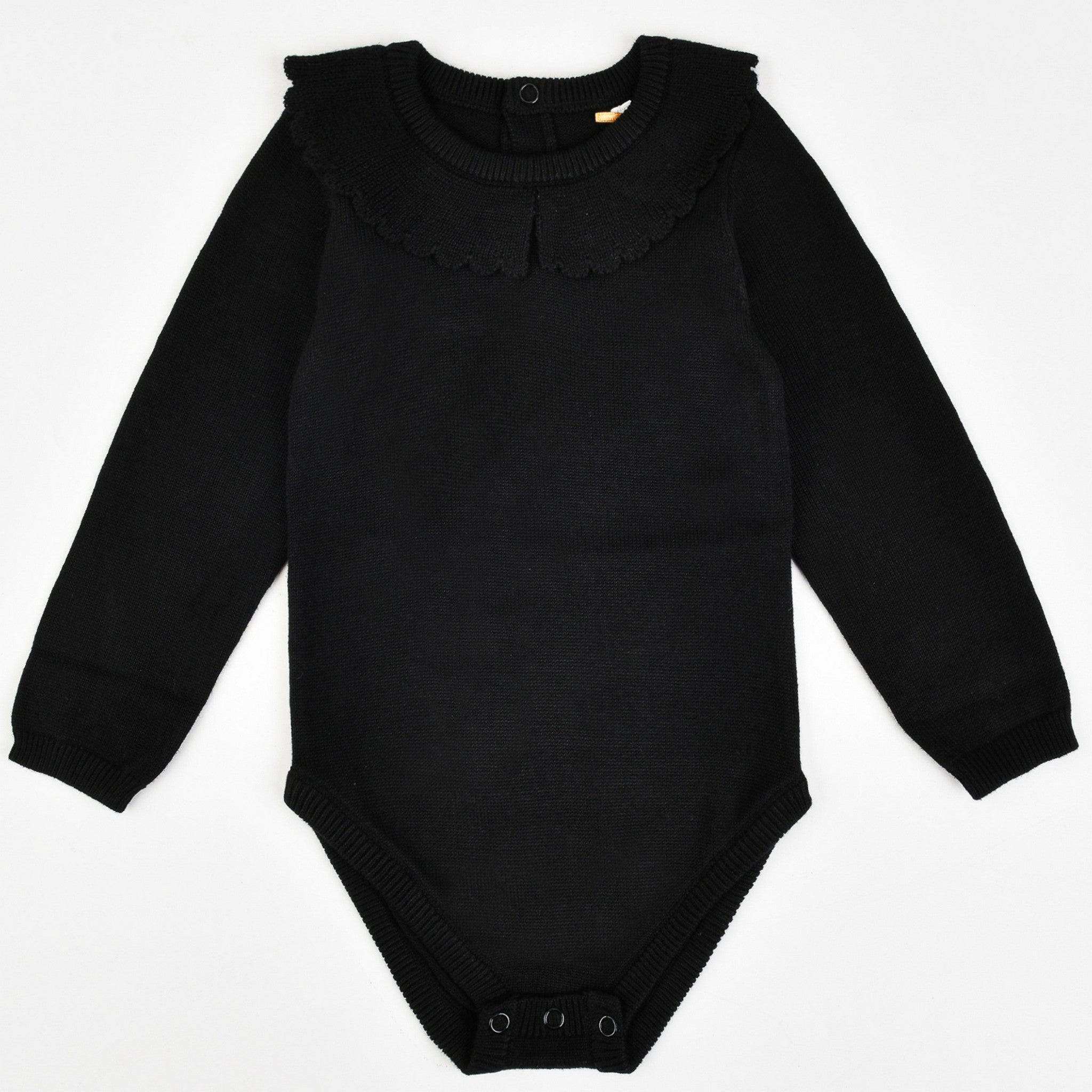 Knit Onesie With Collar - Image 3