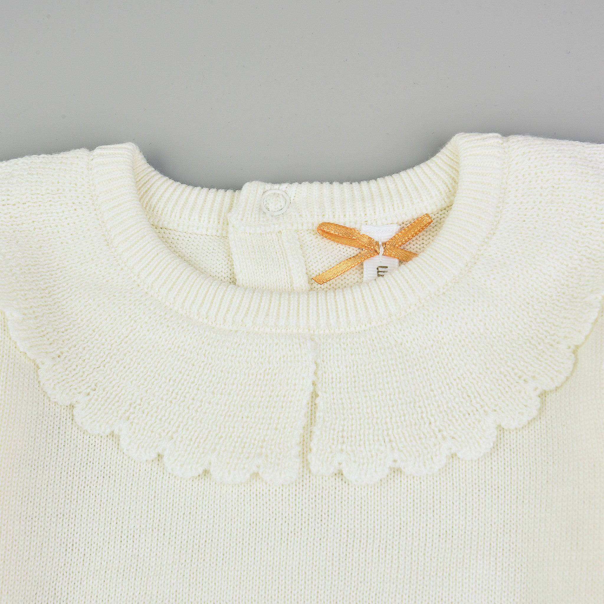 Knit Onesie With Collar - Image 4