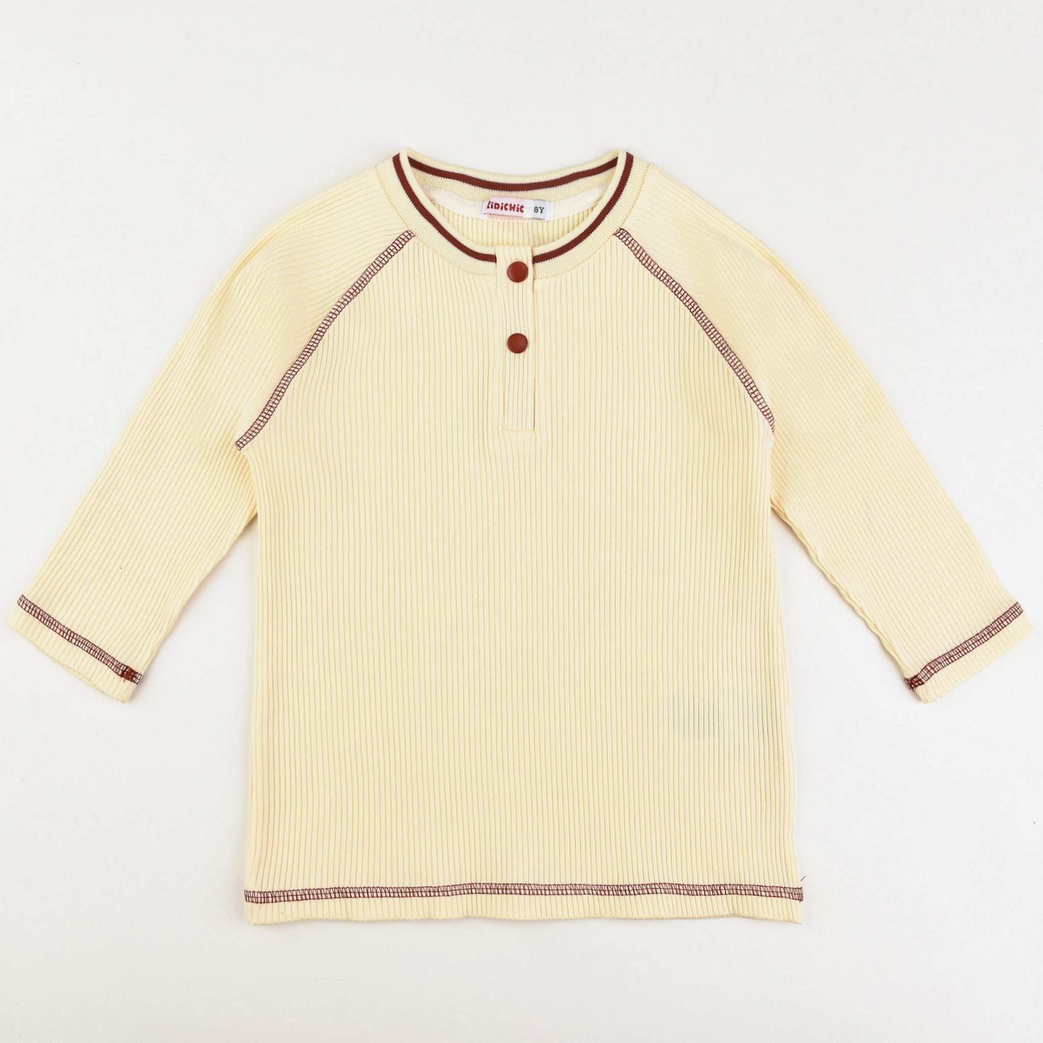 Girls Contrast Stitch Top - Image 3