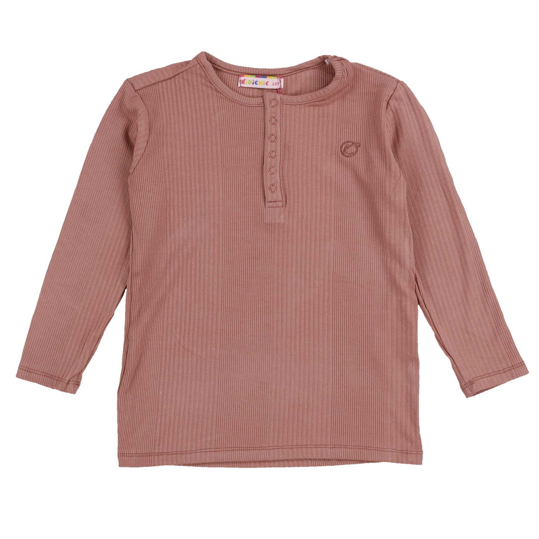 3/4 Sleeve Basic Rib Shirt - Image 4