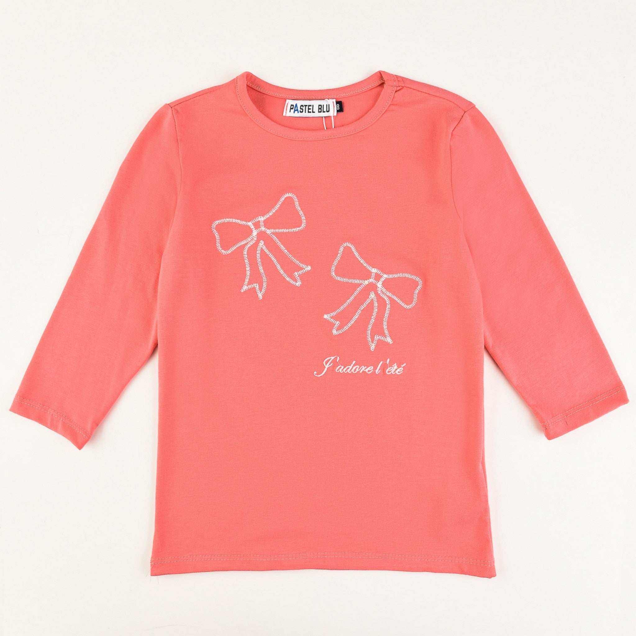 Girls Bow T-Shirt - Image 3