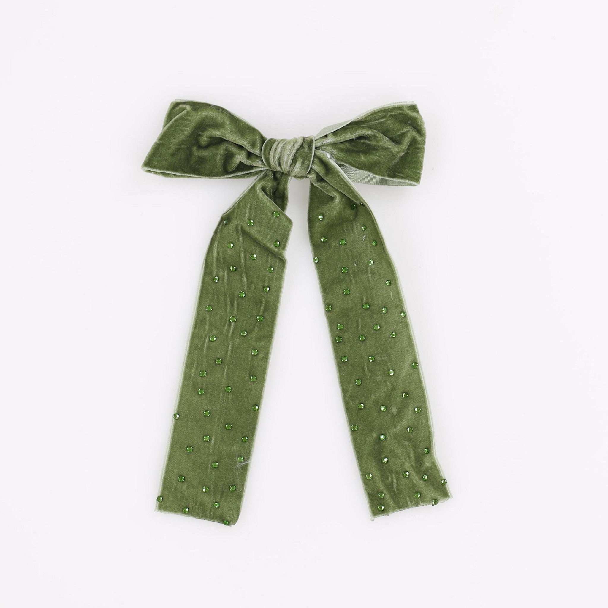 Velvet Zircon Bow Clip - Image 3