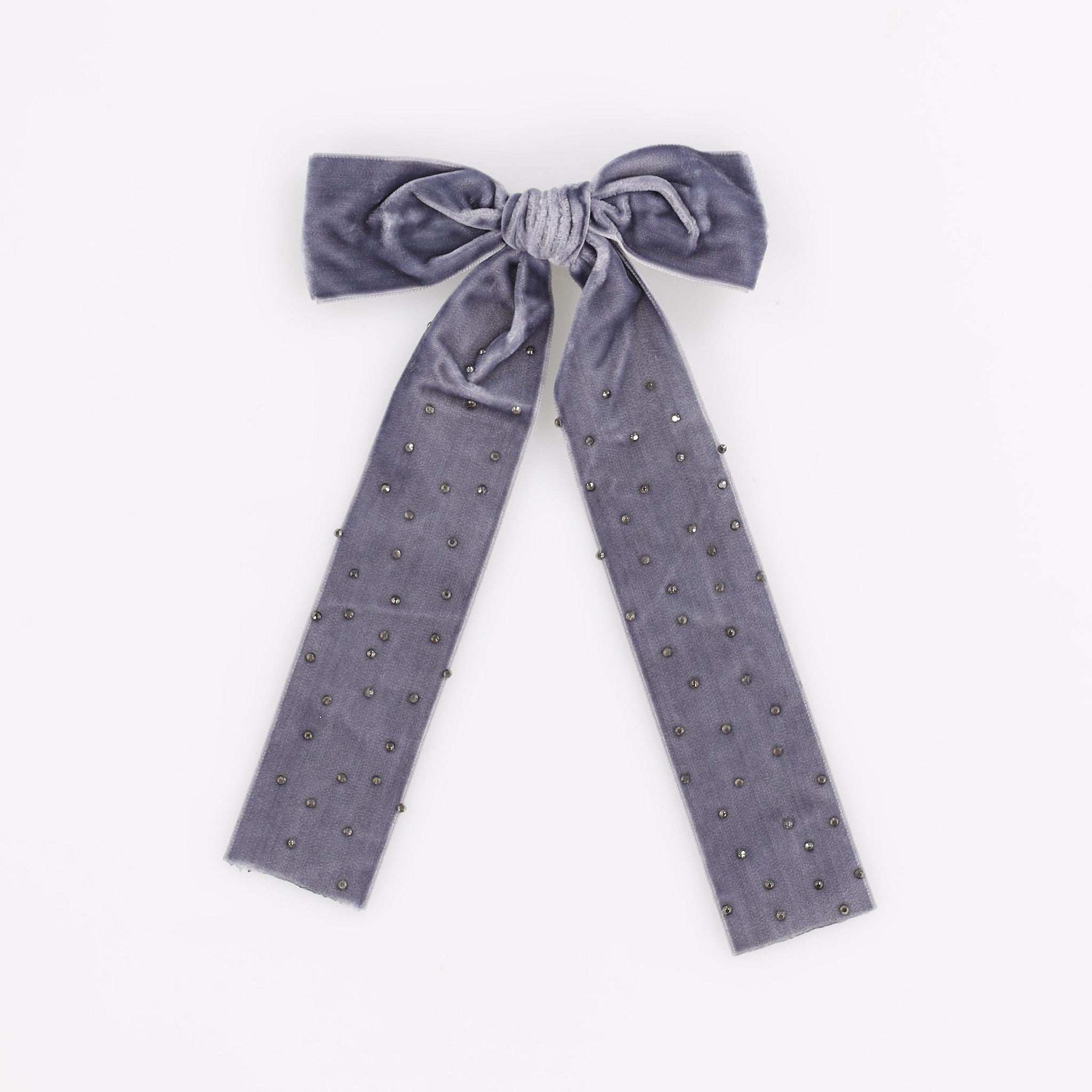 Velvet Zircon Bow Clip - Image 4