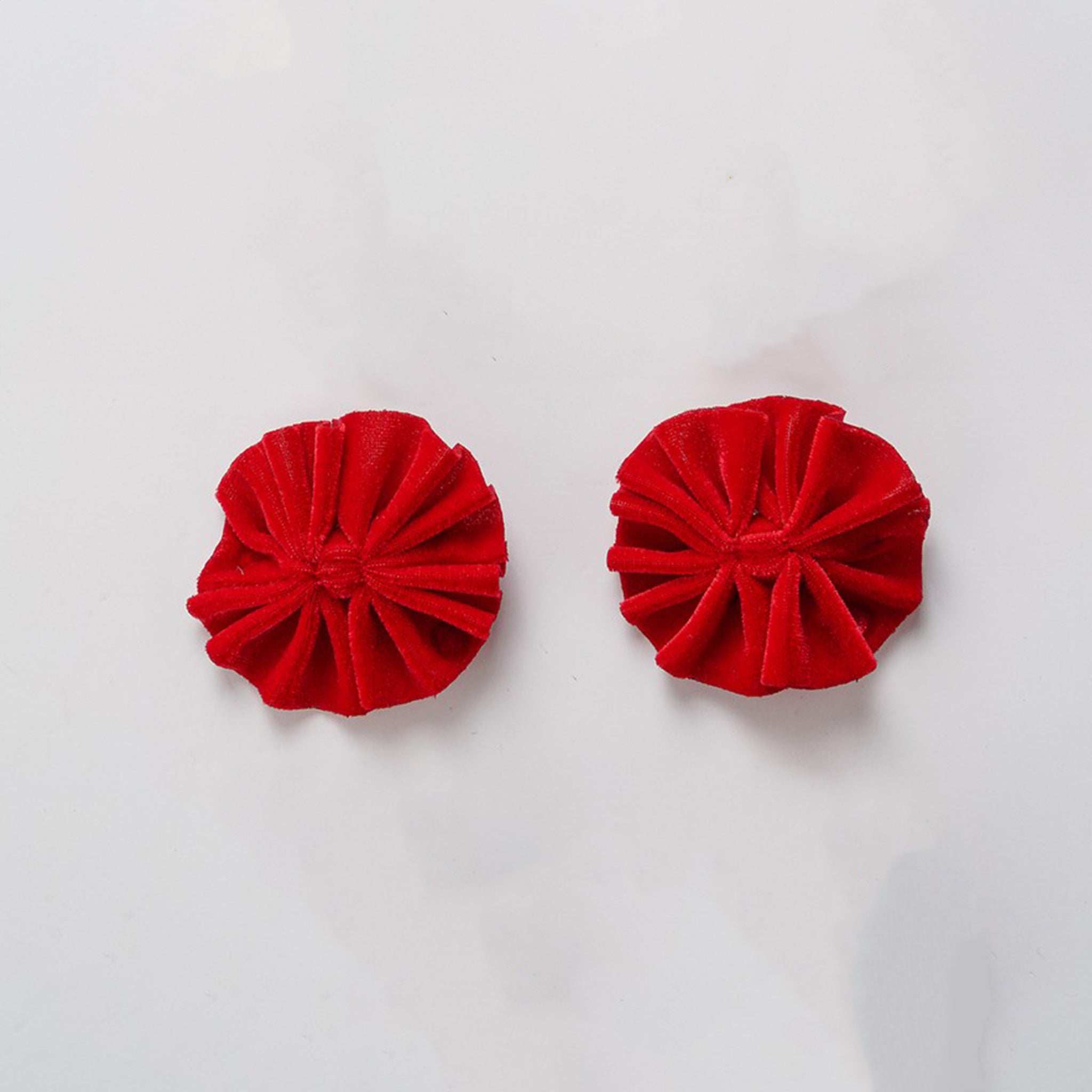 Nana 2 Pk Velvet Pleated Bow Clip - Image 3